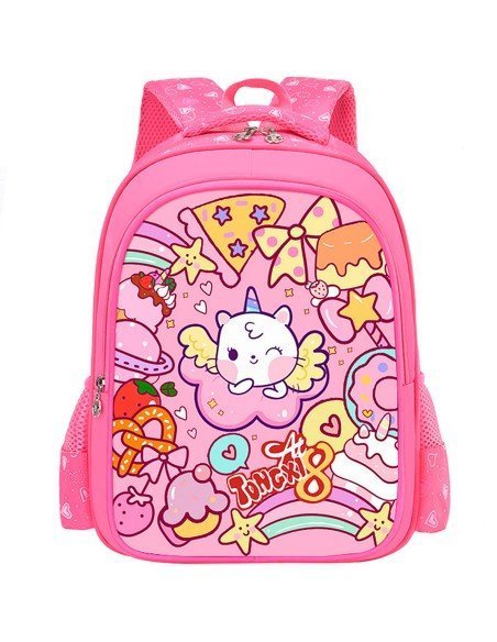 Mochila escolar para niña Unicornio Multiples compartimentos-MC-40189