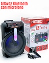 Altavoz Conexión Bluetooth Portátil, con Iluminación LED de 12 pulgadas / 10W 2000 PMOP Cable USB-MINI USB-EL-44681