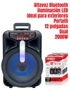 Altavoz Conexión Bluetooth Portátil, con Iluminación LED de 12 pulgadas / 10W 2000 PMOP Cable USB-MINI USB-EL-44681