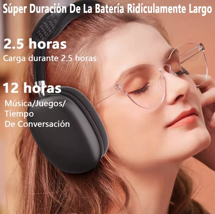 Audifono modelo P9 Inalambrico Bluetooth Diadema Cancelacion Ruido 1083 db puerto micro SD