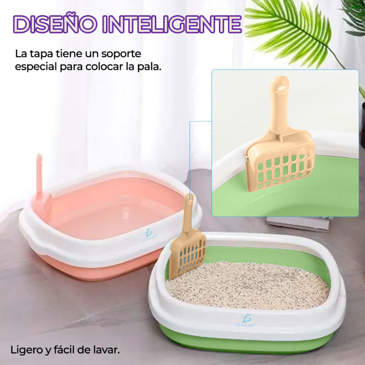 Caja De Arena Para Gatos Mascota Con Pala