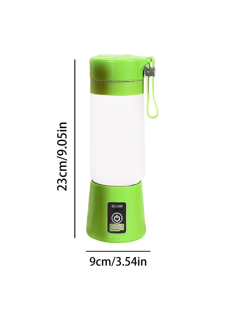 Mini Licuadora Portátil Recargable Usb Verde-HG-42530