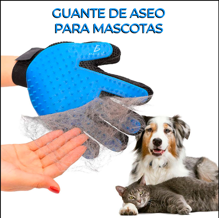 Guante Quita Pelos Cepilla Desenreda Para Perros Y Gatos