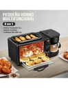 Horno Tostador 3 en 1 de 9 L Sarten Freidor Cafetera de 500 ml-HG-41294