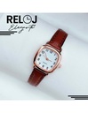 Reloj Café para Dama de Cuarzo y Cuero Sintético Medidas de 20 cm x 3 cm-RJ-43726