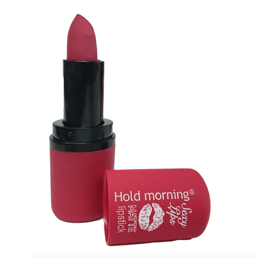 1pza Labial en tono matte diseño ovalado, variedad de tonos / hold morning / sexy lips 