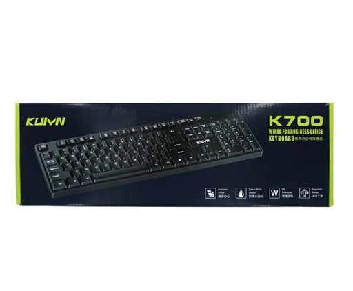 [TEC-JO4023] Teclado alámbrico con diseño ergonómico / kuiyn 