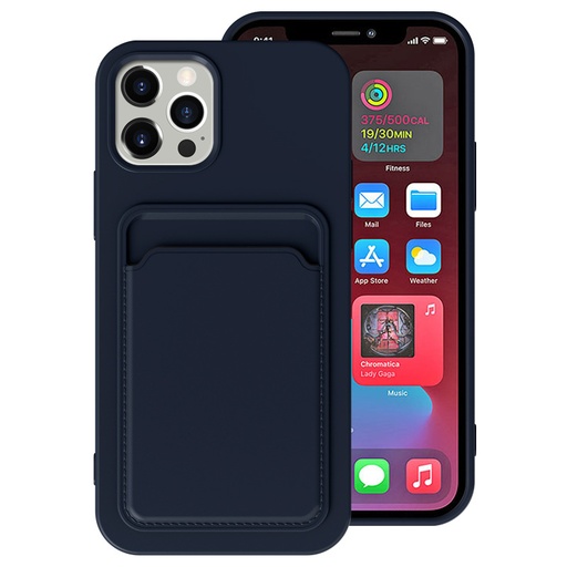 Case para iPhone 14 Pro Max, con tarjetero material TPU